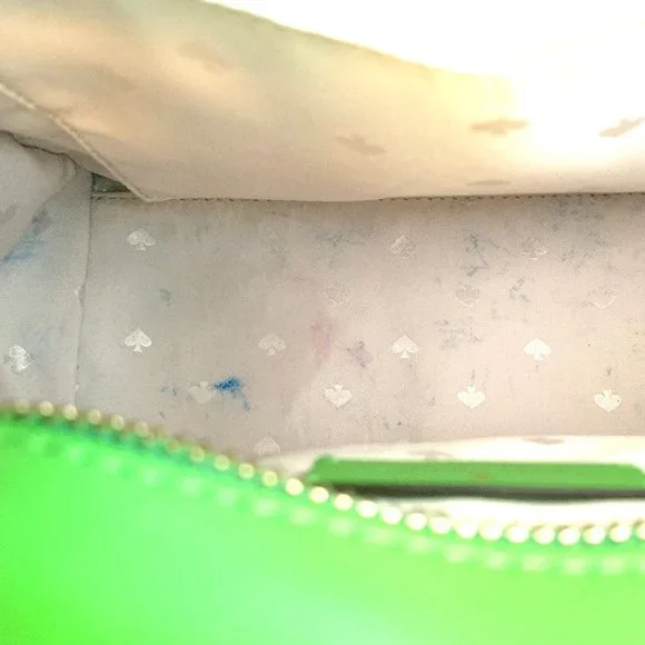 Kate Spade Staci Medium convertible Satchel and Wallet set Saffiano Green - Picture 6 of 6